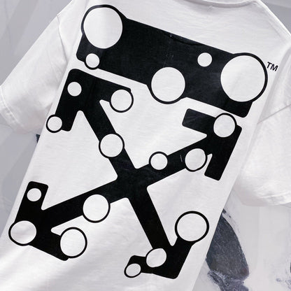 OFF-White  Arrow Logo Cotton T-shirt#23