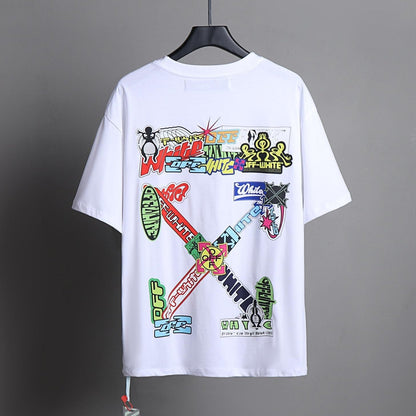 OFF-White  Arrow Logo Cotton T-shirt