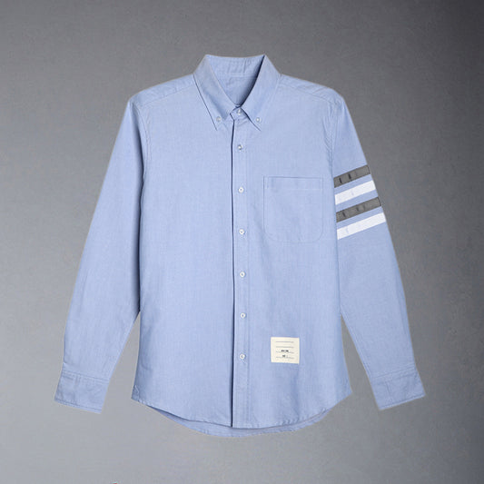 Thom Browne 4-Bar Stripes Shirt