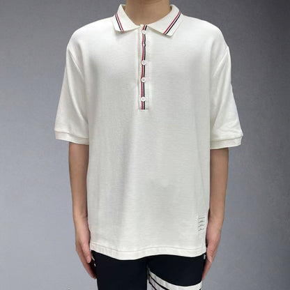 Thom Browne 2025ss Loose polo T-shirt