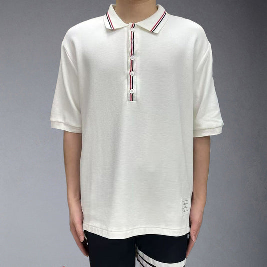 Thom Browne 2025ss Loose polo T-shirt