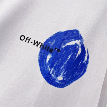 OFF-White  Arrow Logo Cotton T-shirt#32