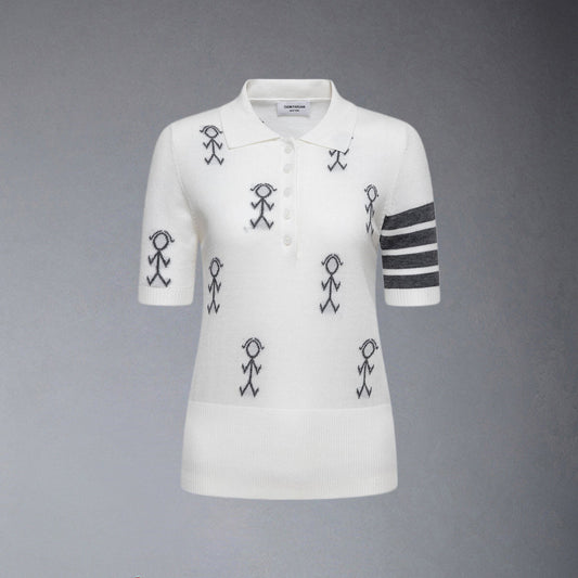 MR.TOM  Women Stickman POLO shirt