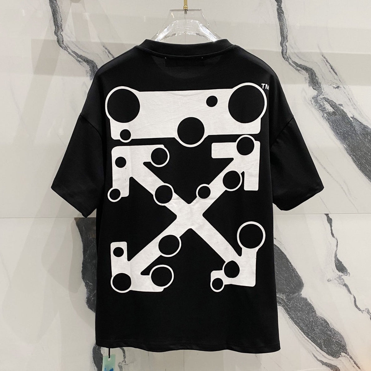 OFF-White  Arrow Logo Cotton T-shirt#23