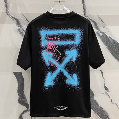 OFF-White  Arrow Logo Cotton T-shirt#25
