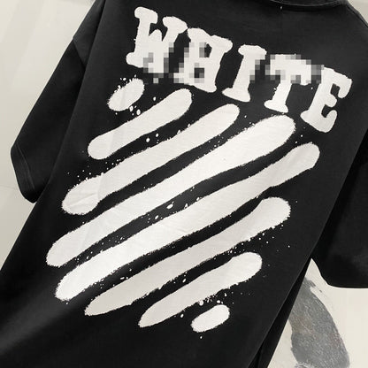 OFF-White  Arrow Logo Cotton T-shirt#31