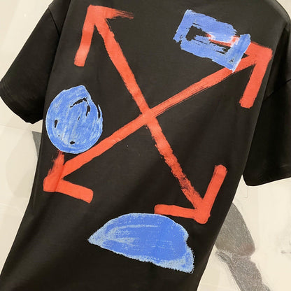 OFF-White  Arrow Logo Cotton T-shirt#32