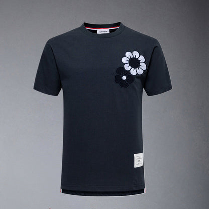 Thom Browne  Floral Embroidery T-shirt