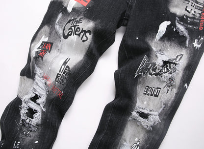 dsquared2 little feet graffiti Jeans