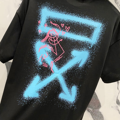 OFF-White  Arrow Logo Cotton T-shirt#25