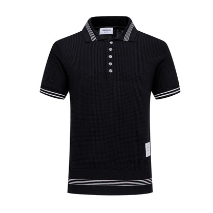 Thom Browne Waffle fabric POLO Shirt