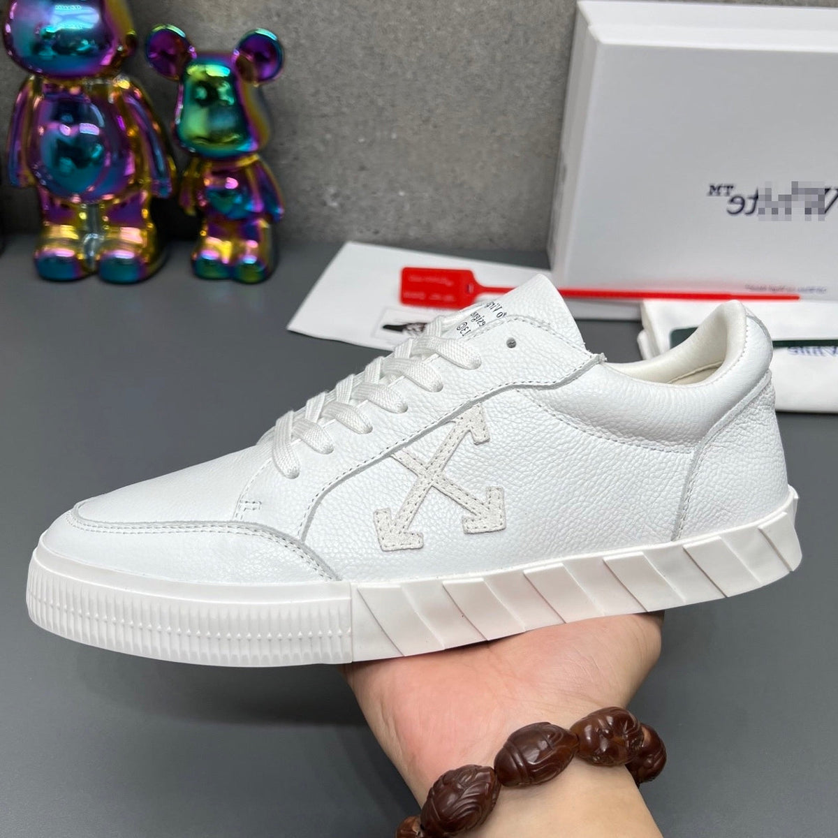 Off-White Genuine Leather Sneakers#66