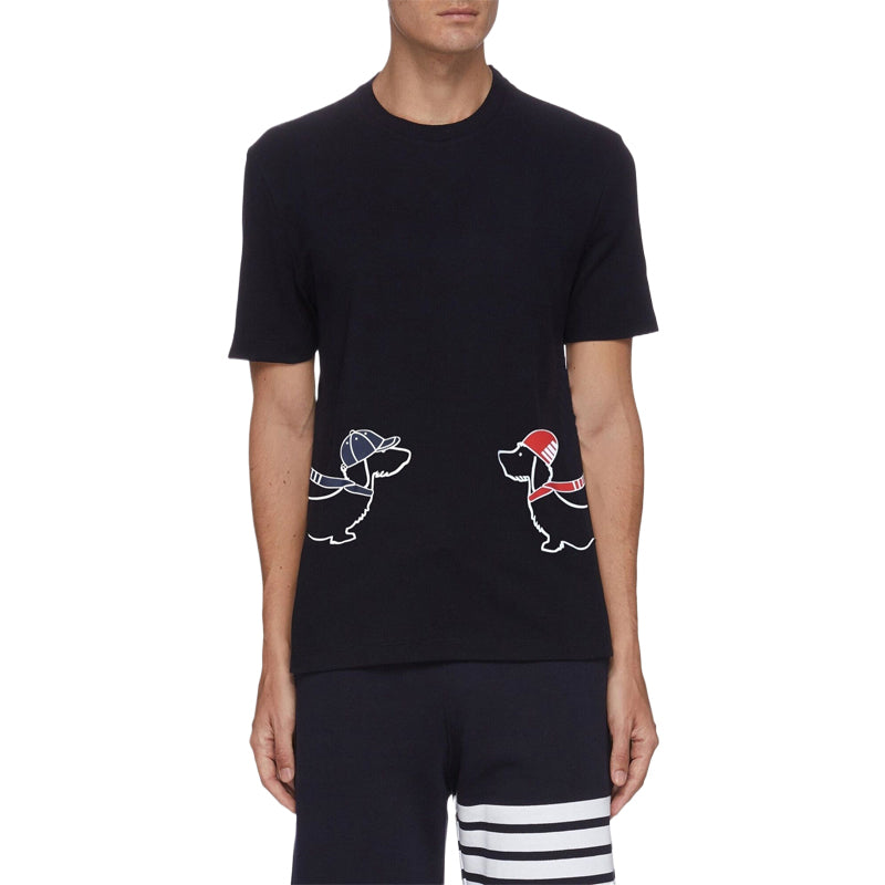 Thom Browne  Puppy Embroidery T-shirt