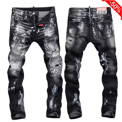 dsquared2 New Ink Splash Man Hole Jeans