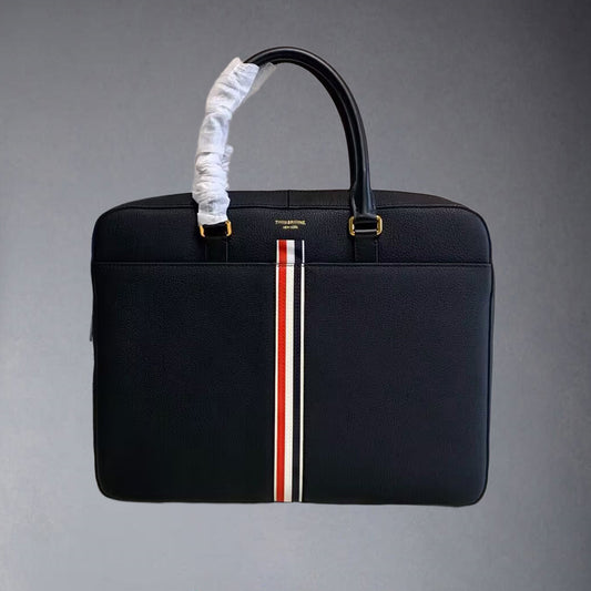 Thom Browne Top-grade cowhide briefcase
