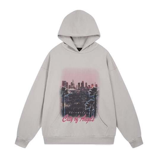 Balenciaga  Print Loose Fit Hoodie
