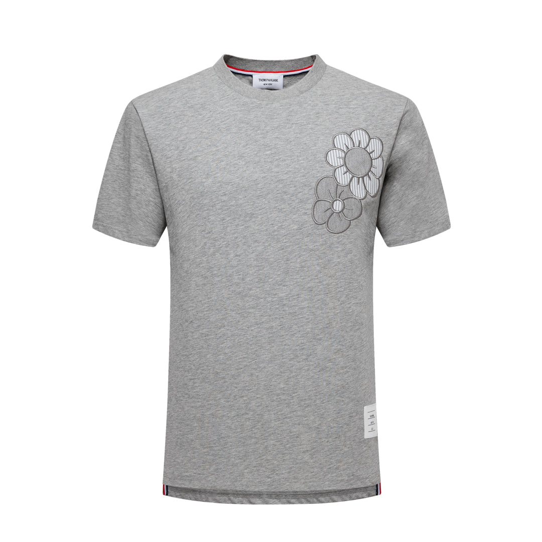 Thom Browne  Floral Embroidery T-shirt