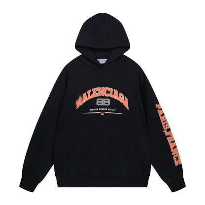 Balenciaga Print Couples Hoodie