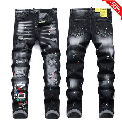 dsquared2 Hole 2024ss Black Jeans