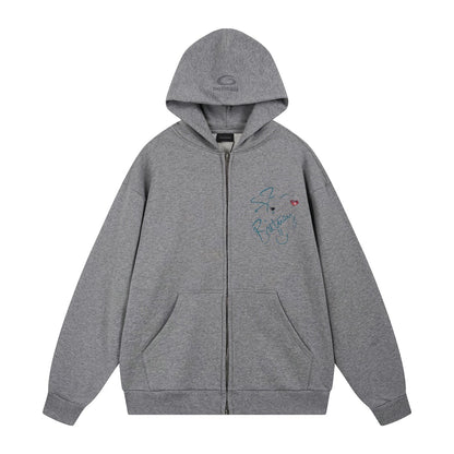 Balenciaga New LOGO Gray Hoodie
