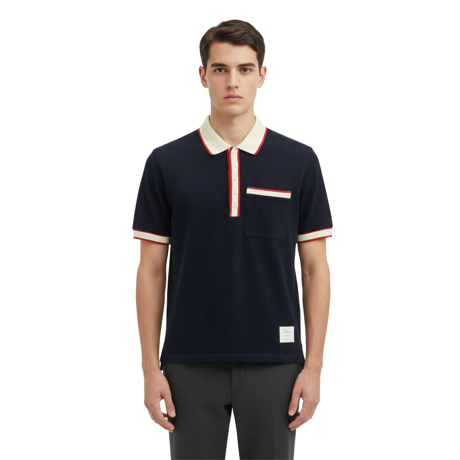 Thom Browne 4-Bar Basic POLO Shirt