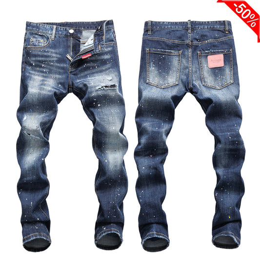 dsquared2 New Man Ink Splash Jeans