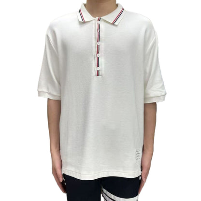 Thom Browne 2025ss Loose polo T-shirt