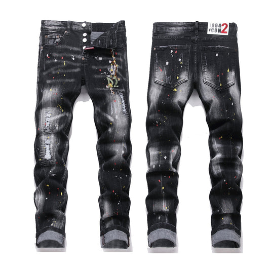 dsquared2 2026ss Letter Hole Jeans