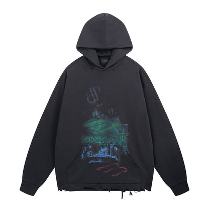 Balenciaga Men's Distressed Hoodie