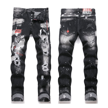 dsquared2 little feet graffiti Jeans