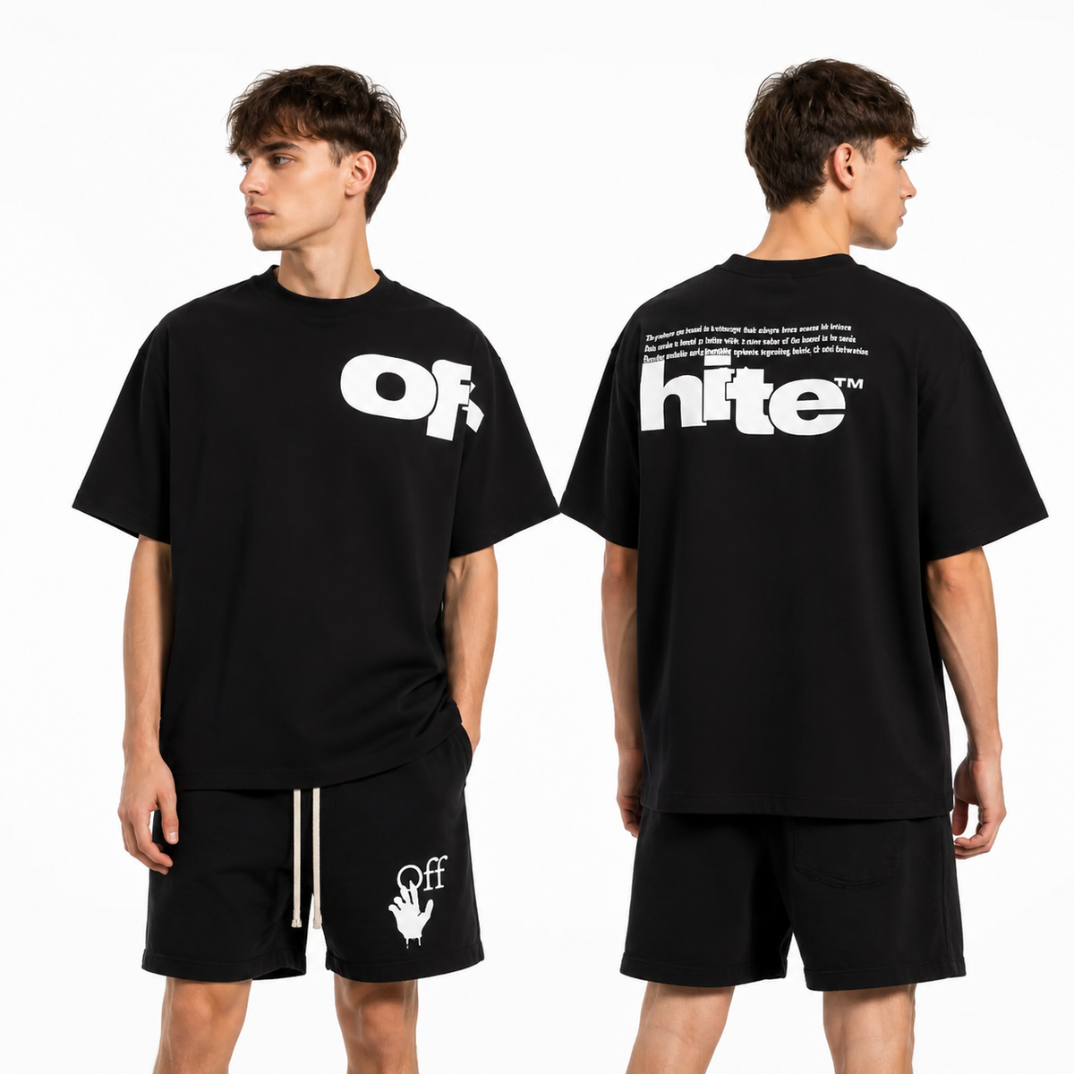 OFF-White Arrow Logo Cotton T-shirt-1022