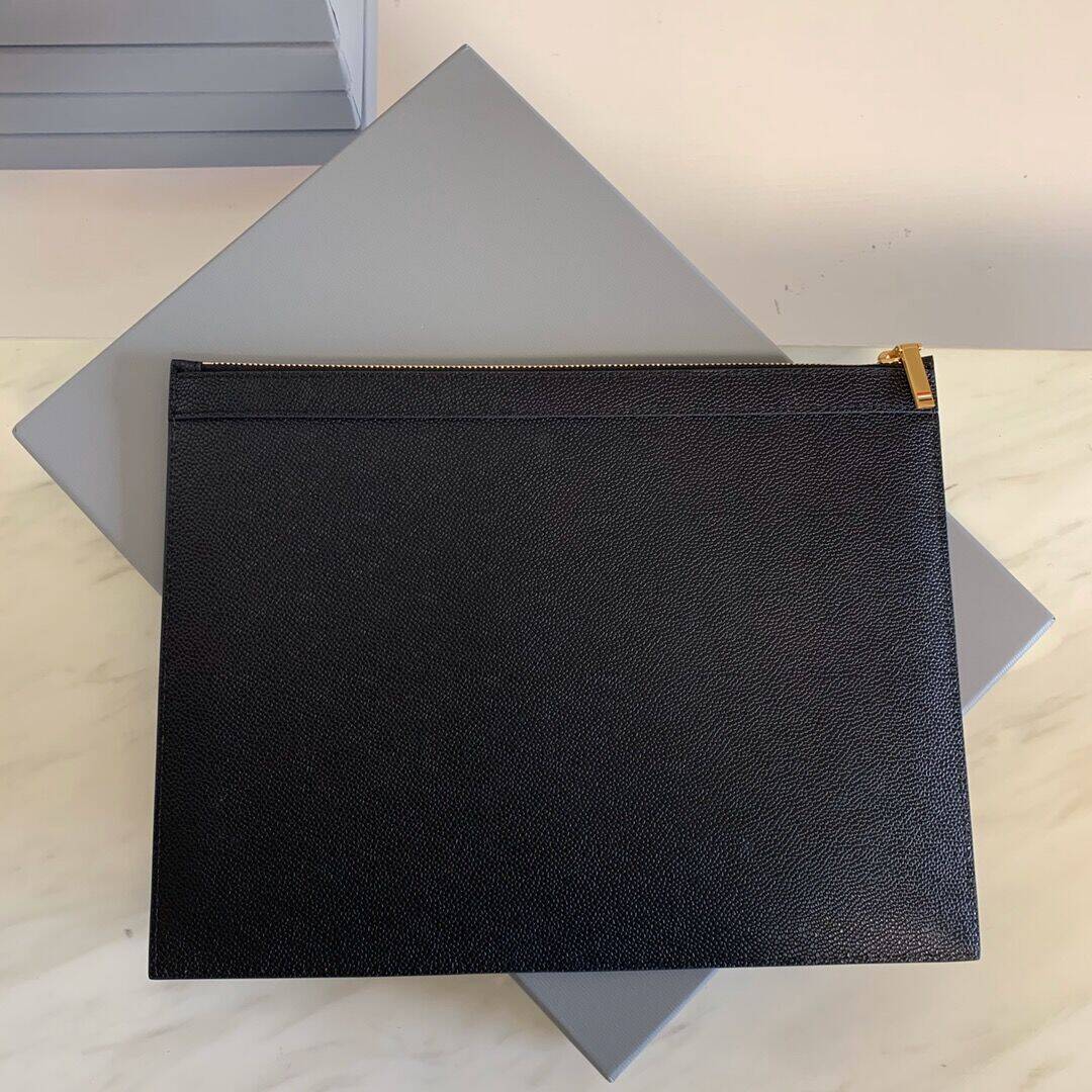 Thom Browne Top-grade cowhide clutch