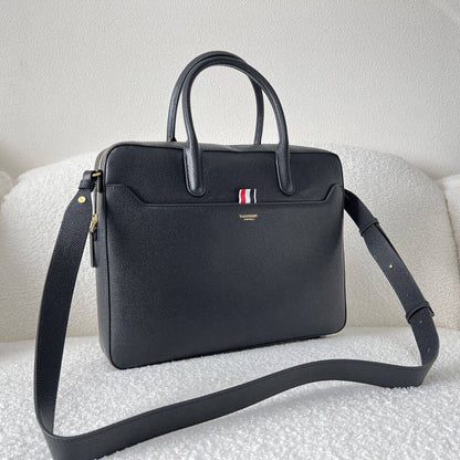 Thom Browne Top-grade cowhide briefcase