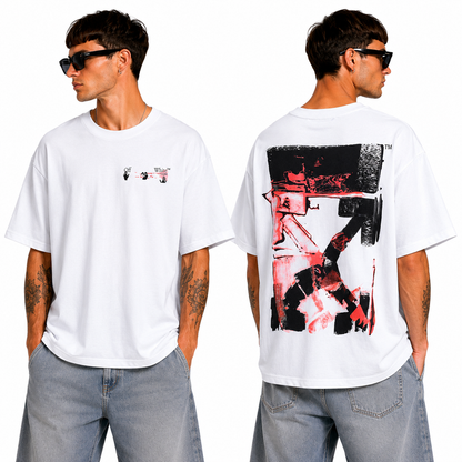 OFF-White  Arrow logo print T-shirt#75