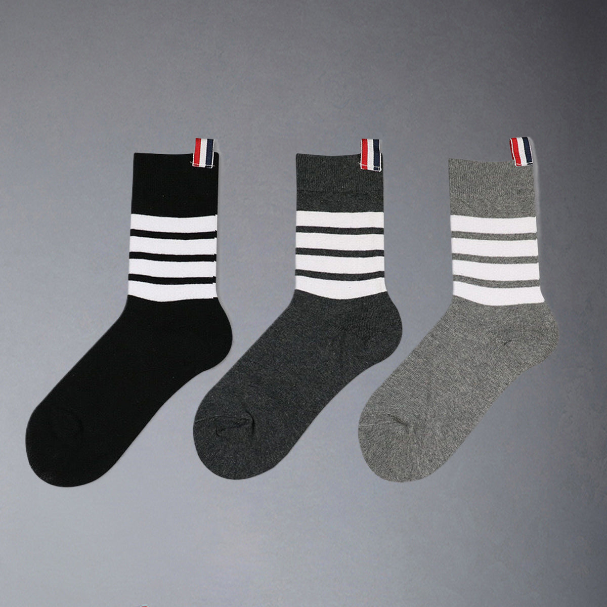 Thom Browne  Four stripe socks