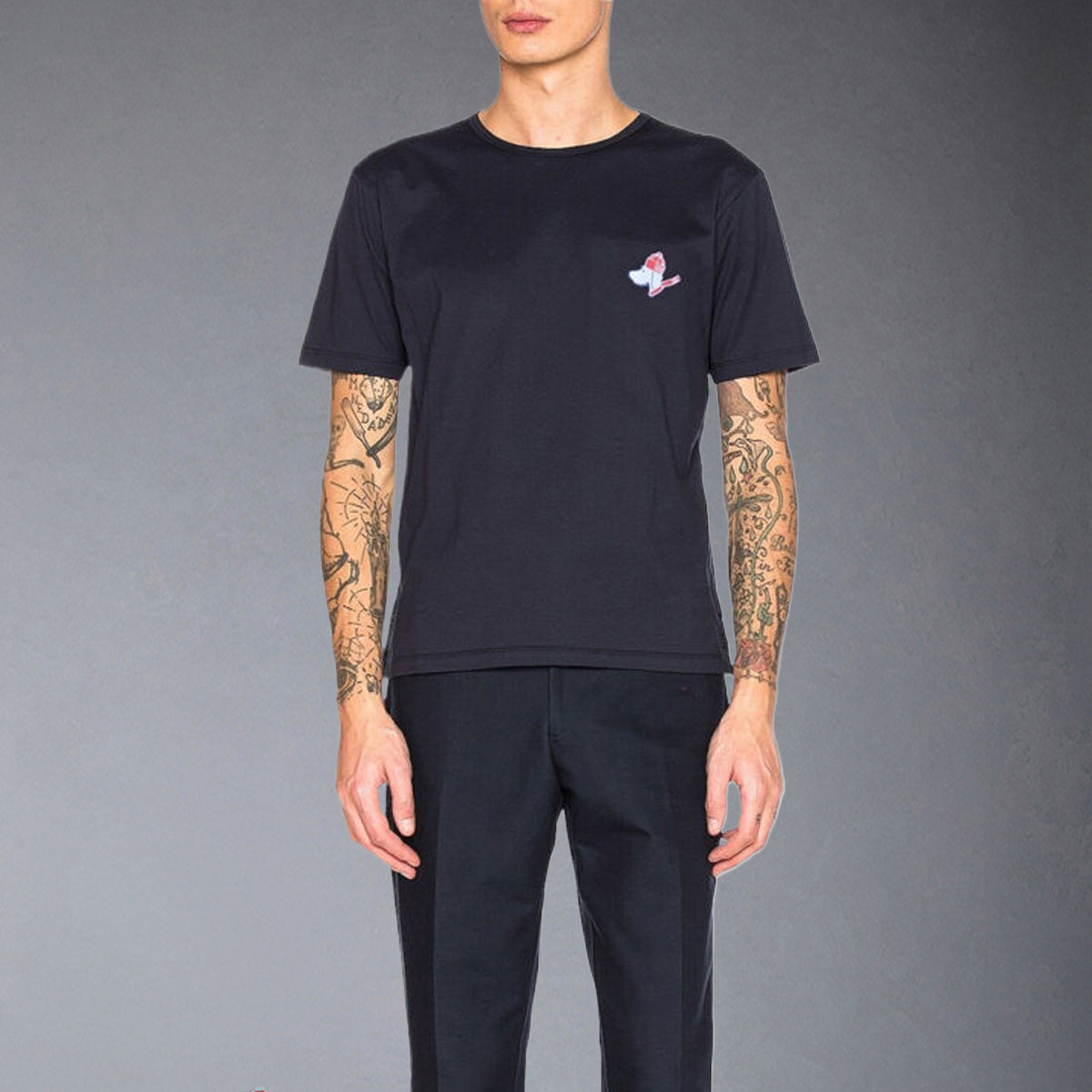 Thom Browne Christmas Dog Embroidery T-shirt