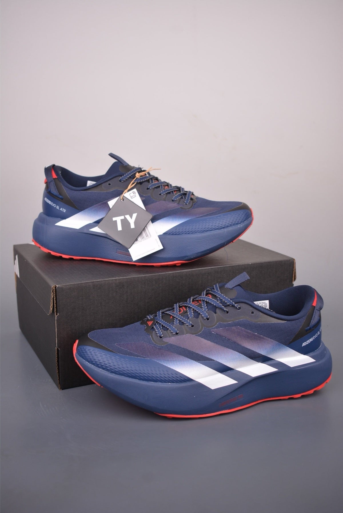Adidas KK01650 Unisex Running Shoes - Navy/Purple - image 7