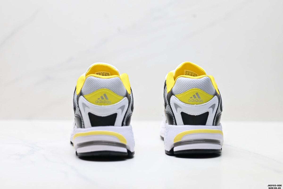 Adidas K81801550 Men's Running Shoes #6 - White/Black/Yellow - image 3