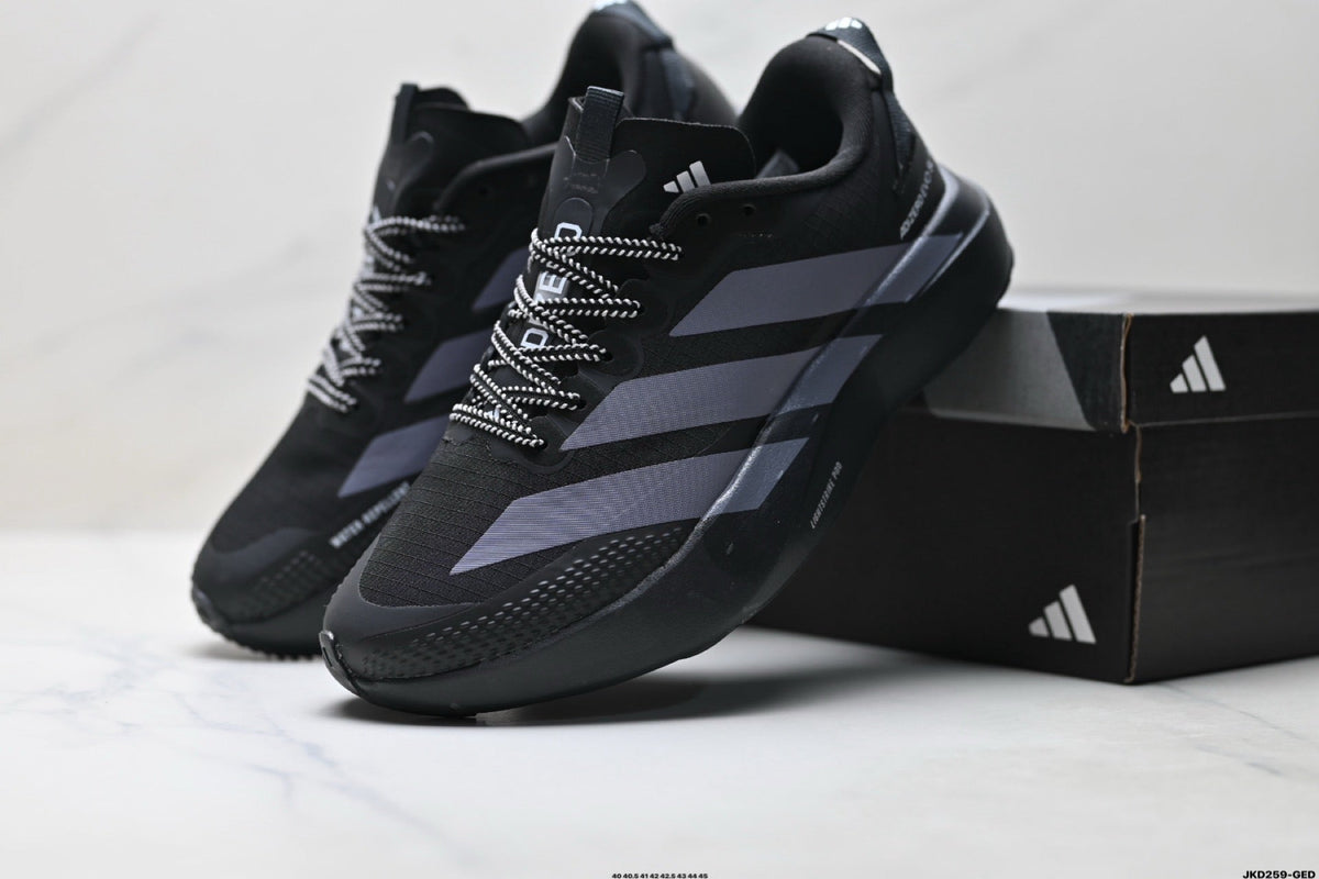 Adidas K81801550 Men's Running Shoes #4 - Black/Grey