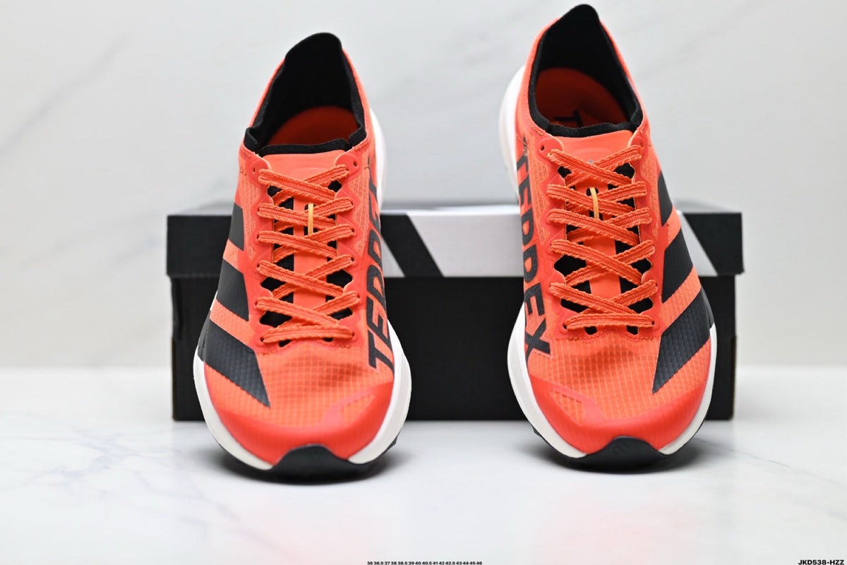 Adidas K81801550 Unisex Running Shoes #2 - Orange/Black - image 7