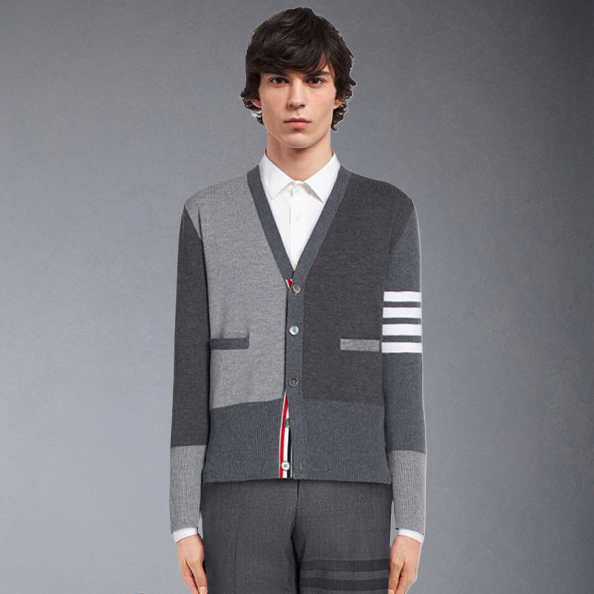 Thom Browne  Knitted Cardigan
