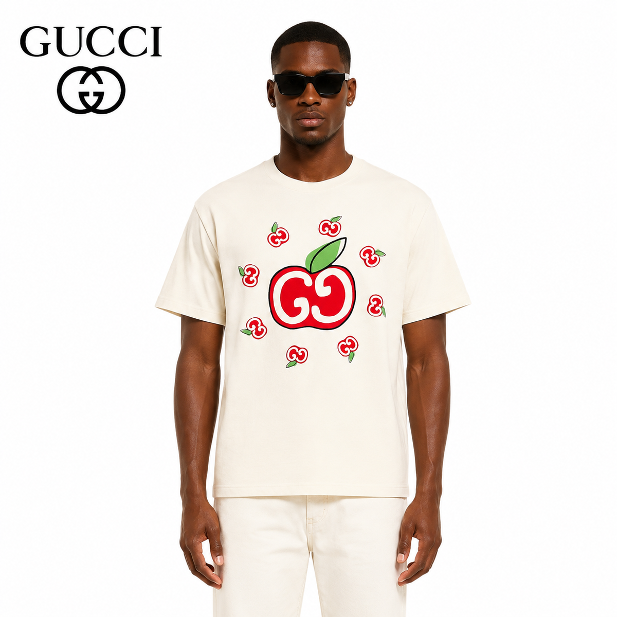 Gucci GG Apple Print T-Shirt