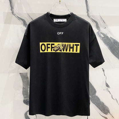 OFF-White  Arrow Logo Cotton T-shirt#34