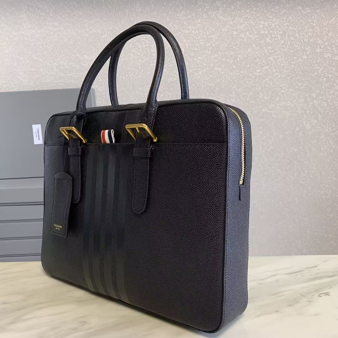 Thom Browne Top-grade cowhide briefcase