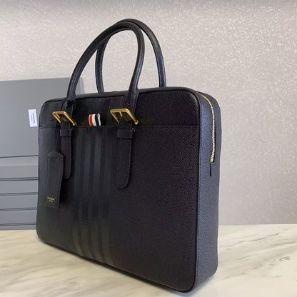 Thom Browne Top-grade cowhide briefcase