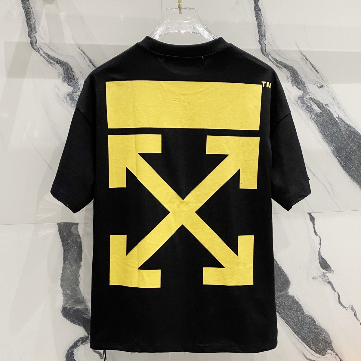 OFF-White  Arrow Logo Cotton T-shirt#34