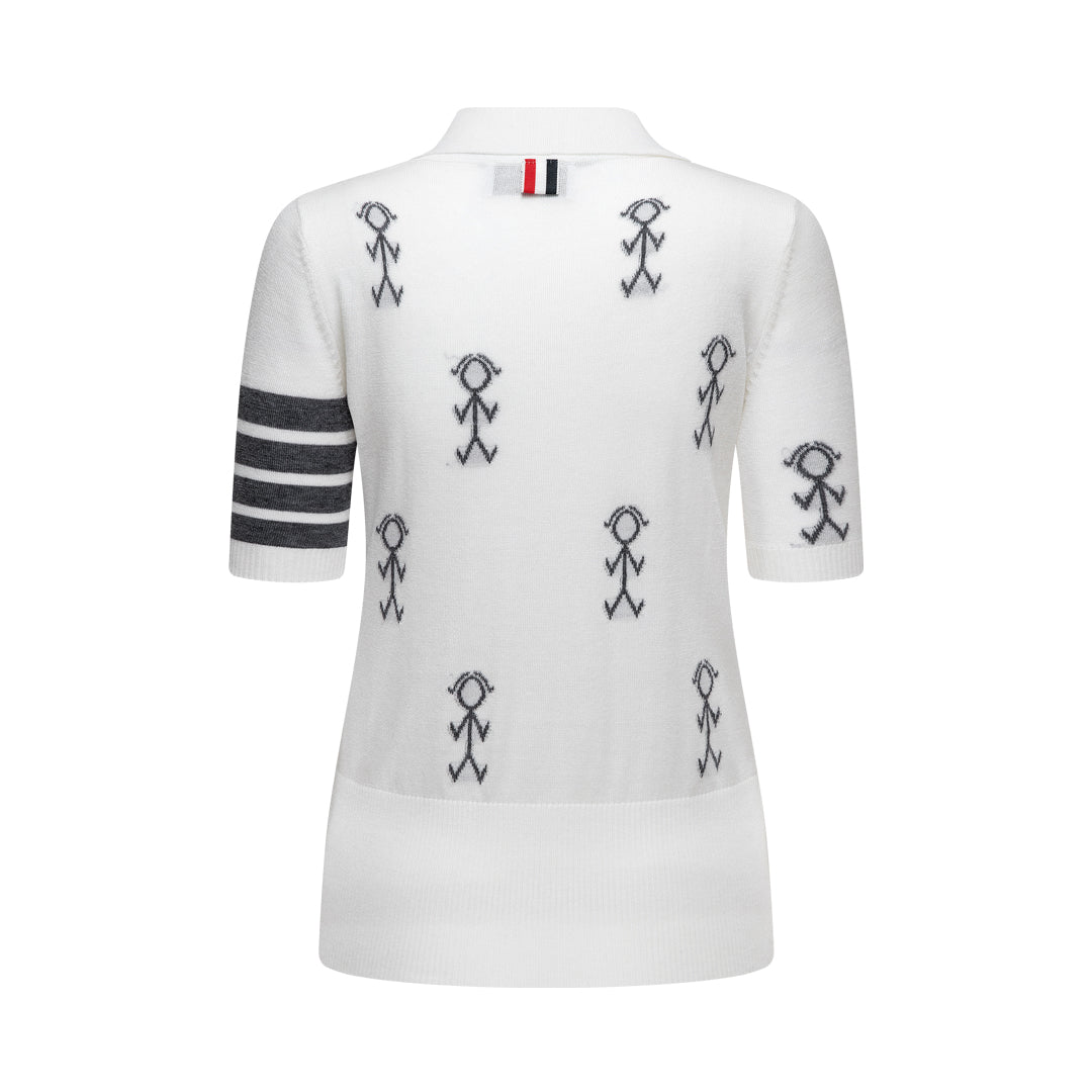 MR.TOM  Women Stickman POLO shirt