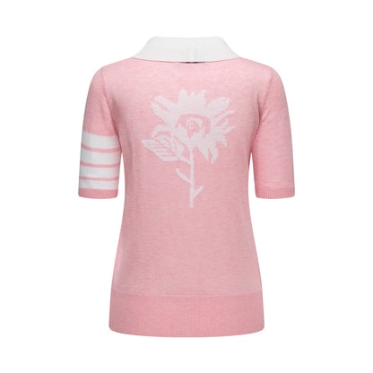 MR.TOM  Women Flowers POLO shirt