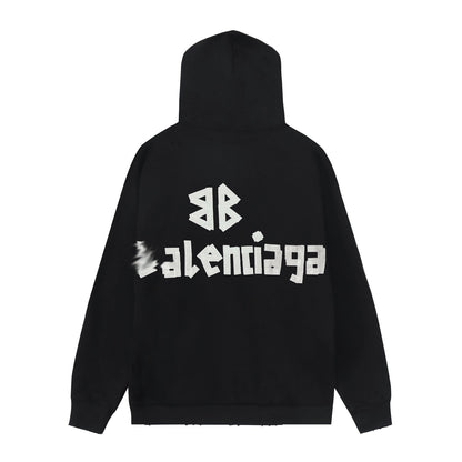Balenciaga Couples Distressed Hoodie