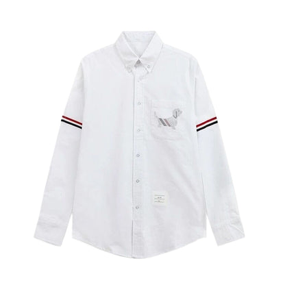 Thom Browne 4-Bar Stripes Shirt